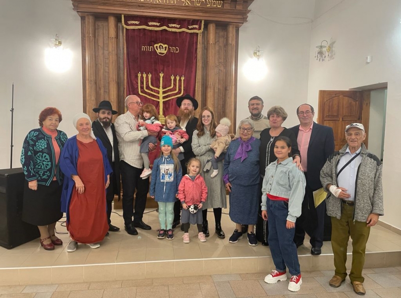 Праздник Суккот в евпаторийской синагоге Егия Капай
