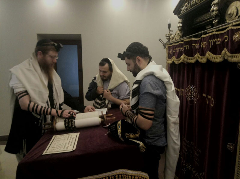 Утренний «миньян» в Центральной синагоге Симферополя